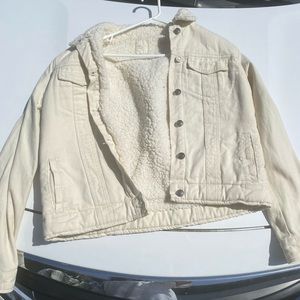 White Jean Winter Jacket